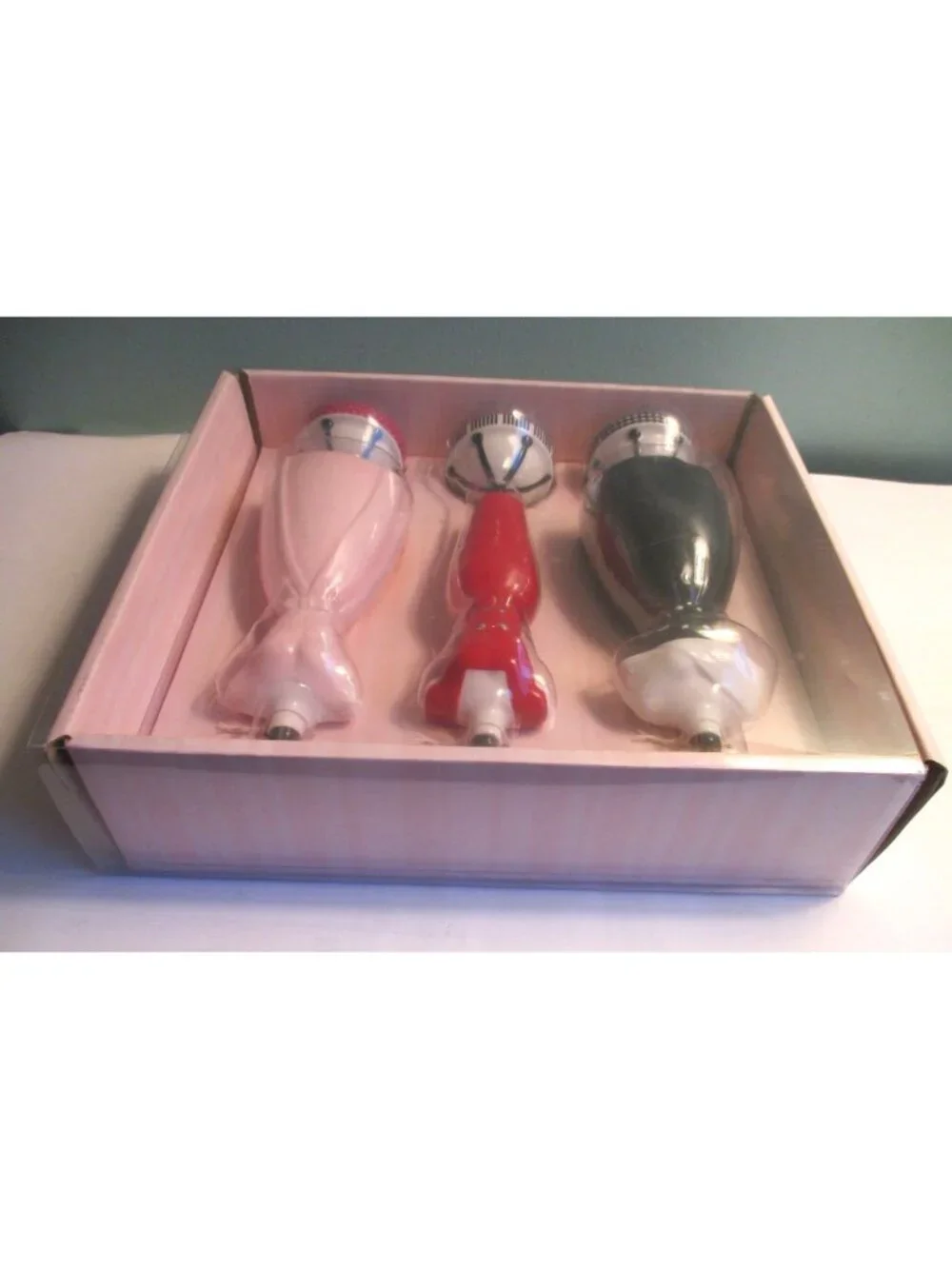 *'Barbie' Hallmark Photo Holders - NIB - Set Of 3 - Black Red Pink Dress Design